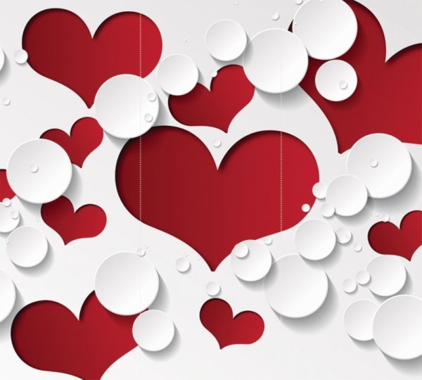 Сердечки в глазах фон