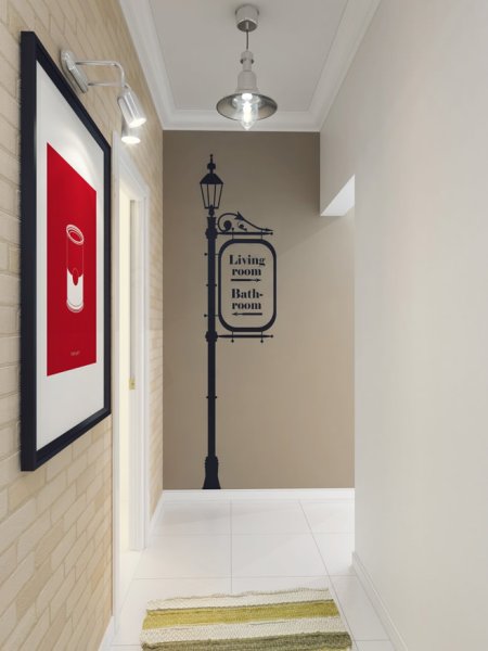 Прихожая в уличном стиле