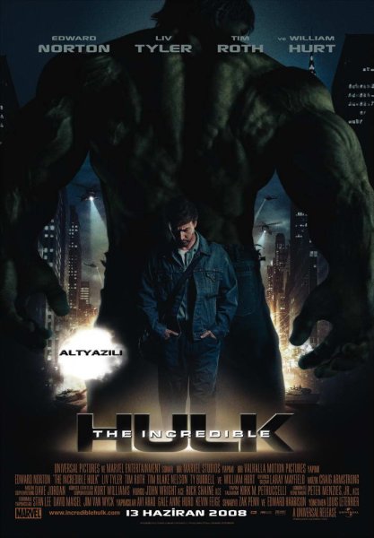 The incredible Hulk 2008 Постер