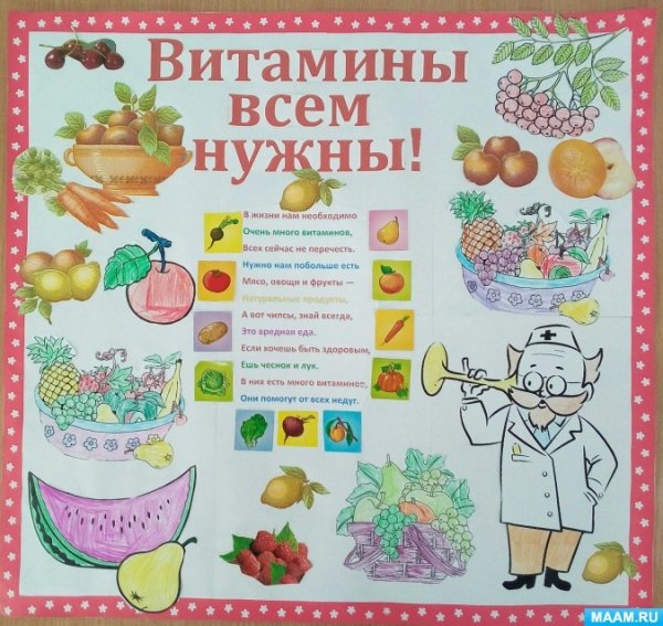 Плакат по здоровому питанию
