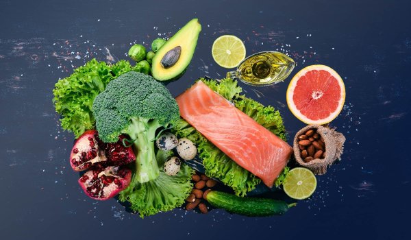 Овощи фрукты рыба