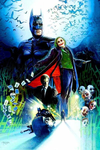 Тёмный рыцарь 2008 Постер