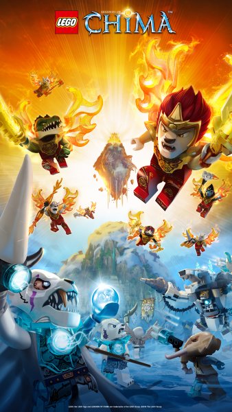 LEGO: легенды Чимы: Лавал Постер