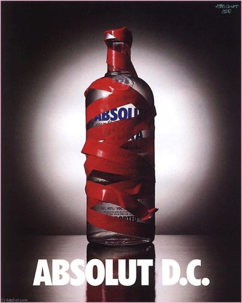 Рекламный плакат водка