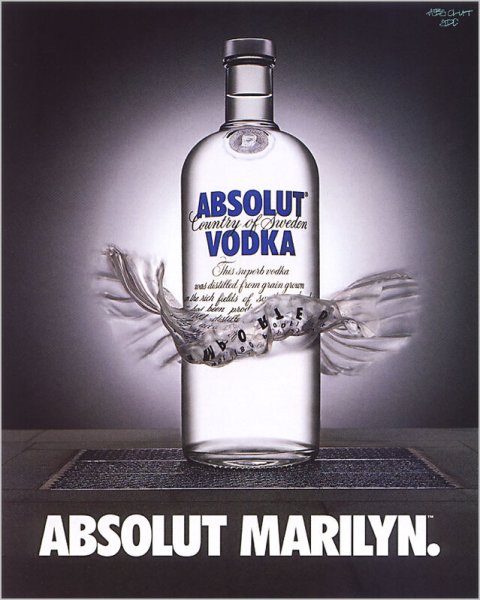 Рекламный плакат водка