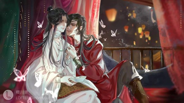 Хуа Чэн и се Лянь поцелуй