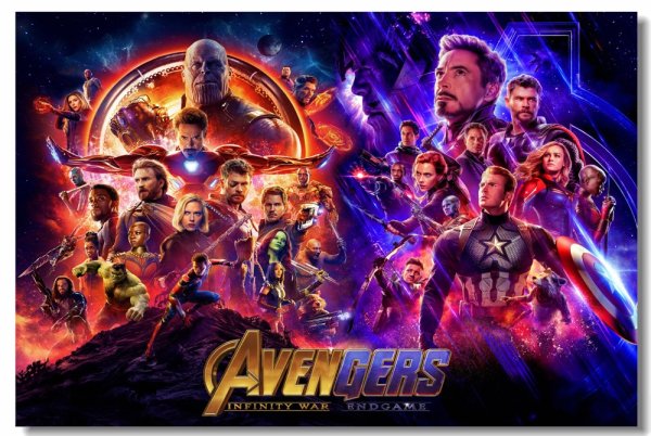 Плакат Мстители война бесконечности