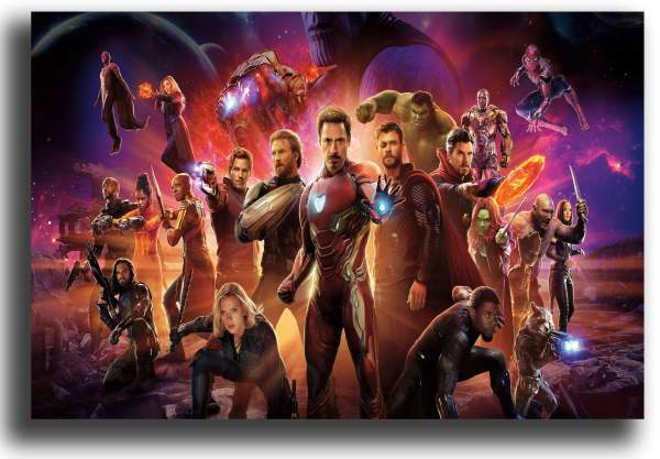 Мстители война бесконечности Постер