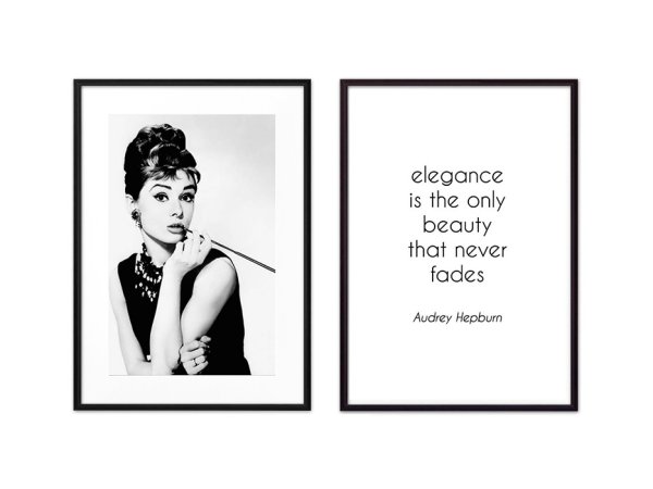 Постеры Одри Хепберн Эдит Пиаф Коко Шанель