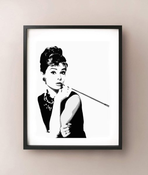 Картина Одри Хепберн Тиффани