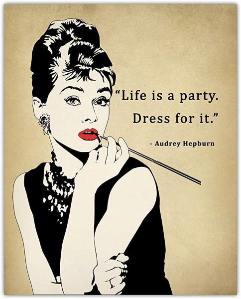 Audrey Hepburn завтрак у Тиффани арт