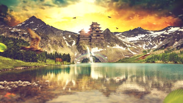 Сказочное горное озеро