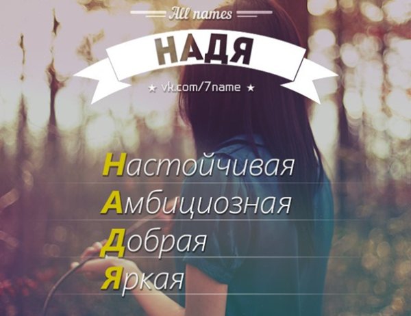Надюшка имя