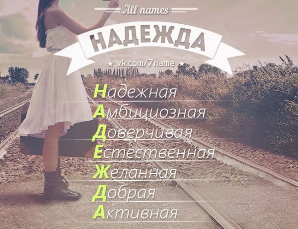 Надежда Надя имя
