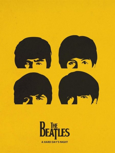 Вертикальные супер постеры группы Beatles