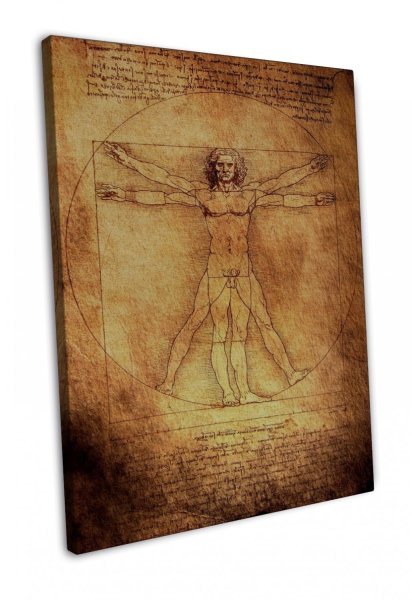Витрувианский человек Леонардо плакат