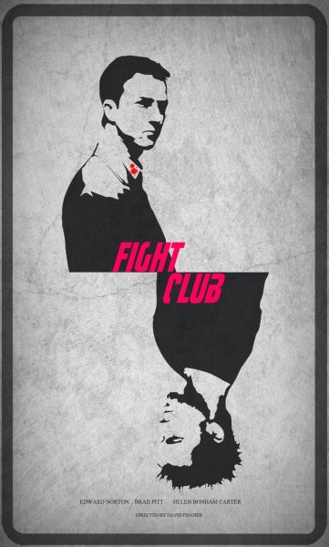 Брэд Питт Бойцовский клуб Постер