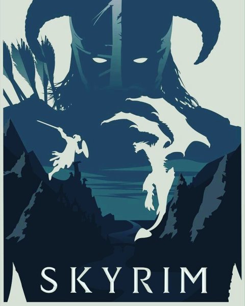 The Elder Scrolls v: Skyrim Постер