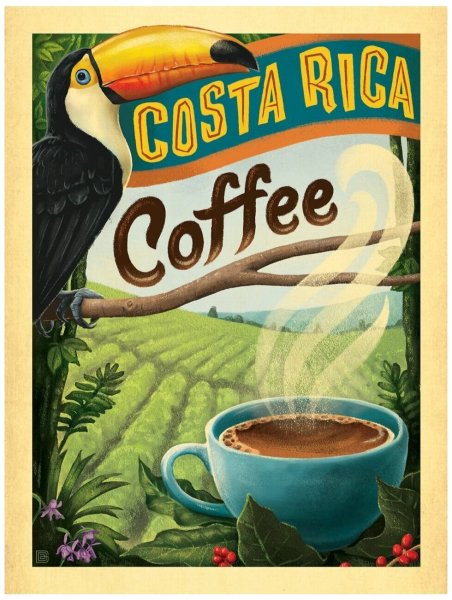 Ретро Постер кофе