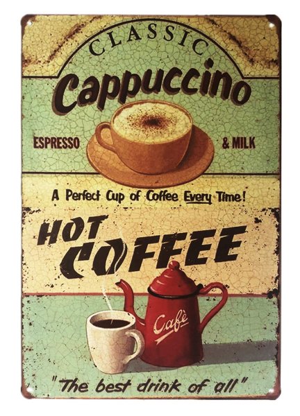 Винтажный Постер кофе