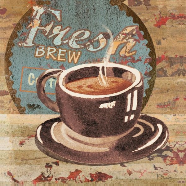 Винтажная чашка с кофе