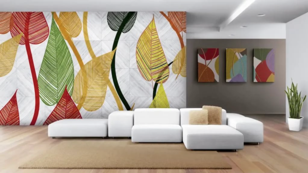 Яркие фотообои в интерьере