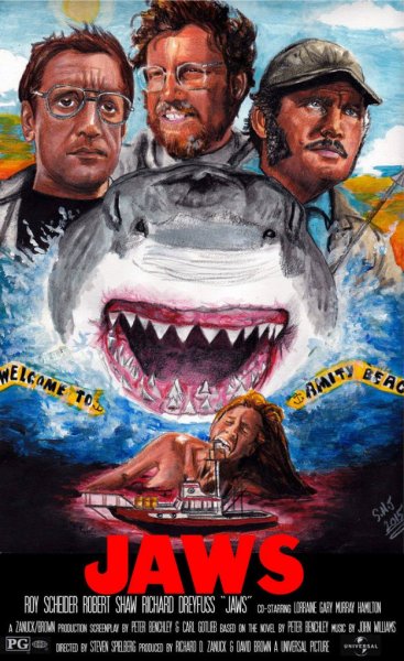 Jaws 1975 Art