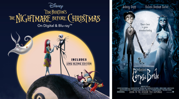 Плакаты к фильмам Тима Бертона