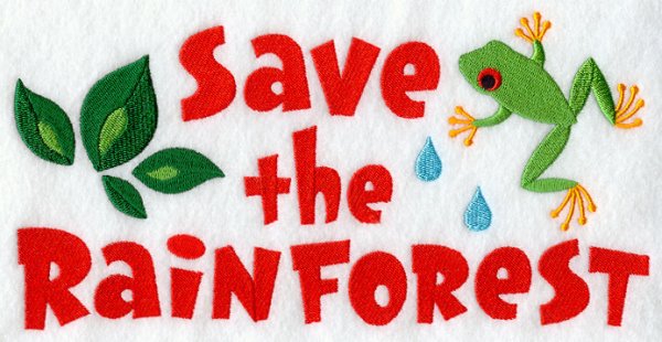 Rainforests плакат save the Rainforest