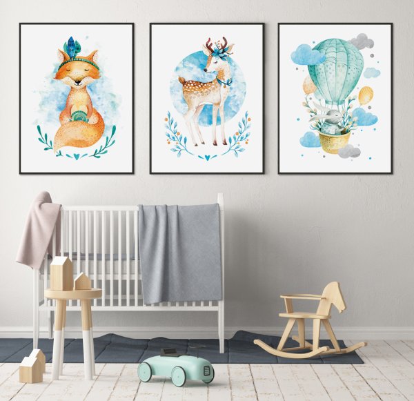 Детские постеры для интерьера