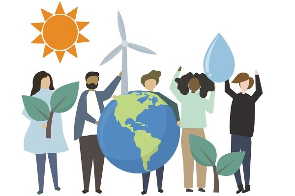 Экологический плакат Графика