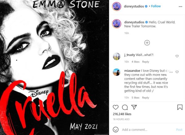 Круэлла 2021 Постер