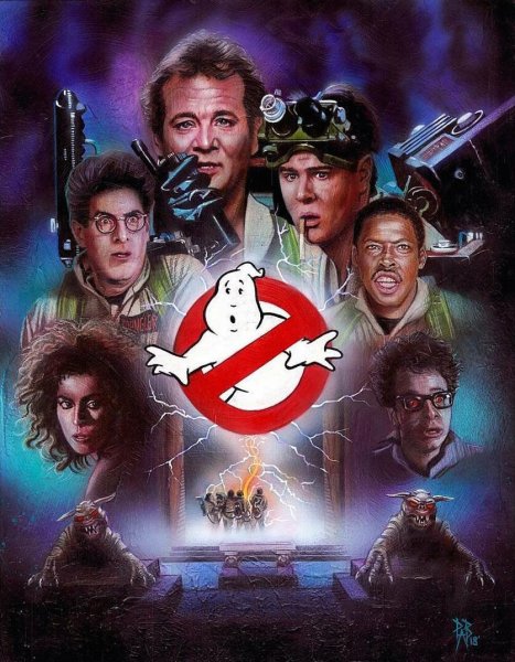 Охотники за привидениями фильм 1984 Постер