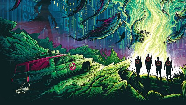 Охотники за привидениями 1984 Постер