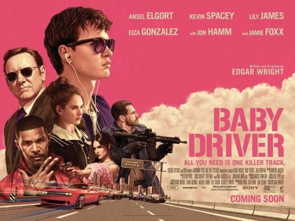 Baby Driver 2017 Постер