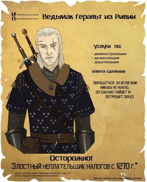 Ведьмак Постер