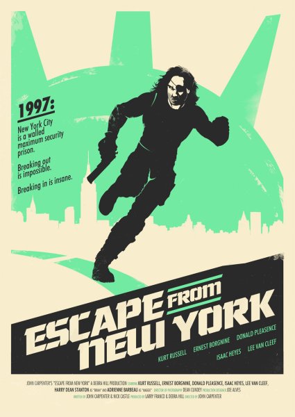 Escape from New York 1981 Art