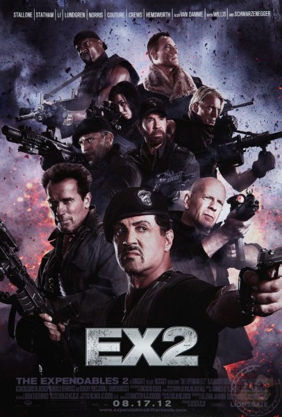 Неудержимые 2 (the Expendables 2) 2012 постеры