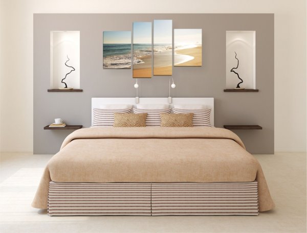 Постеры в интерьере спальни