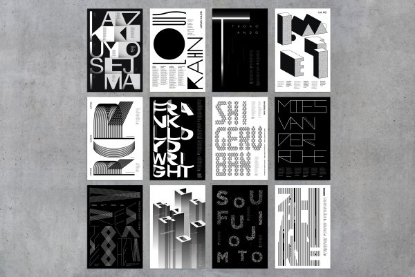 Стиль брутализм в графическом дизайне