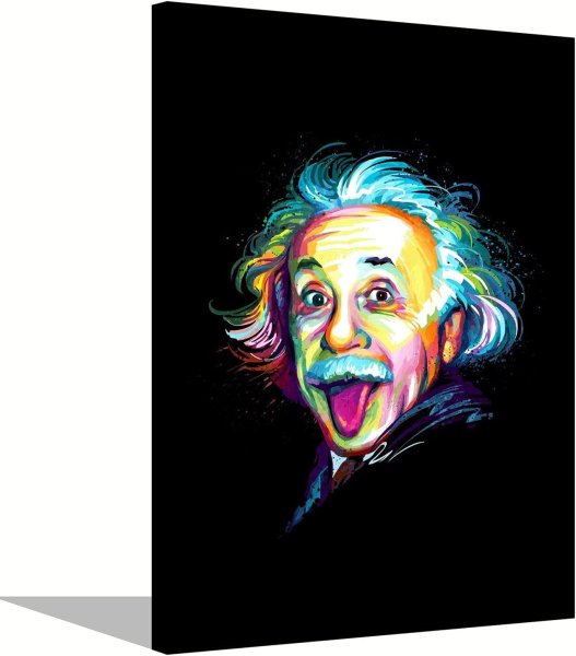 Эйнштейн с трубкой арт