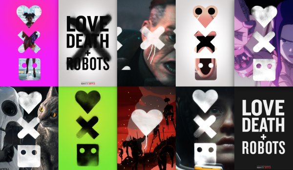 Любовь смерть и роботы логотип