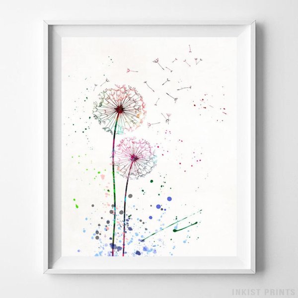 Постер "одуванчики"