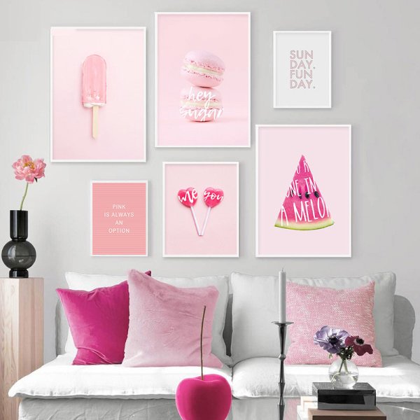 Постер в розовую комнату