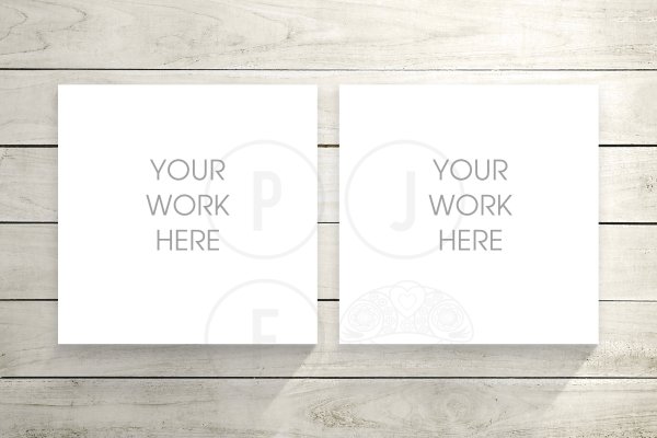 Мокапы для нескольких картин