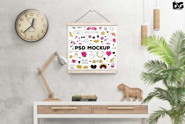 Постеры на полке