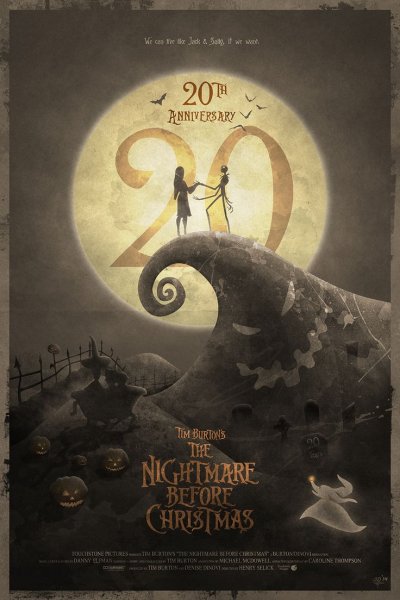 The Nightmare before Christmas 1993 Постер