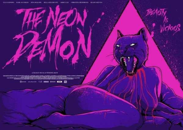 Неоновый демон арты