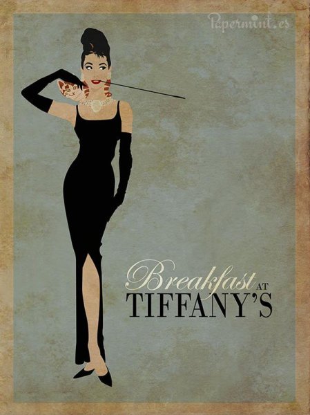 Завтрак у Тиффани Постер к фильму