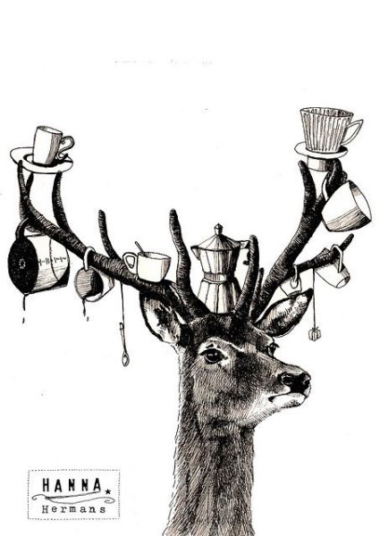 Олень и кофе